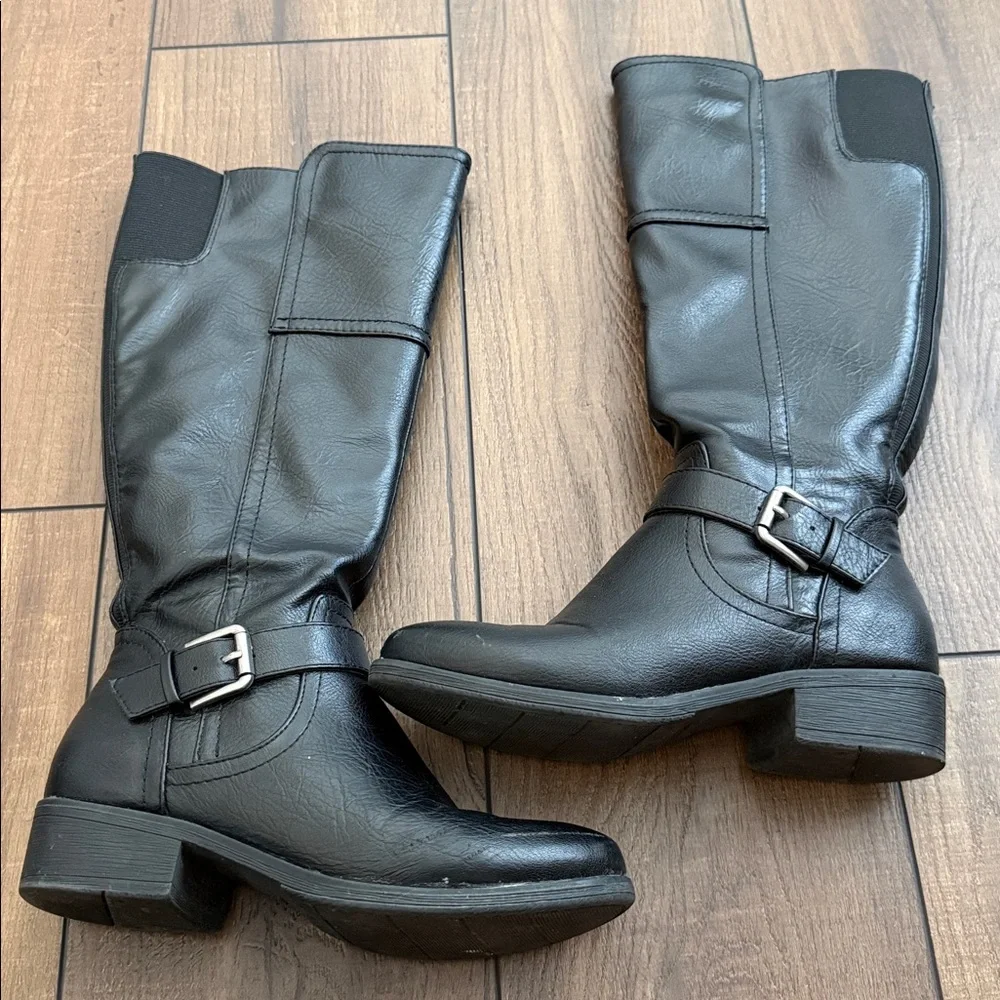Croft and Barrow Ortholite Black Heeled Boots